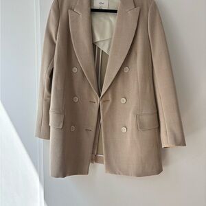 Wilfred Margaux Tan Double-Breasted Blazer